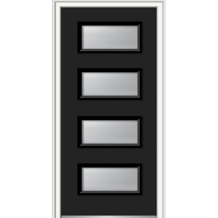 Verona Home Design 4Lite Spotlight Frosted Glass Steel Painted Prehung